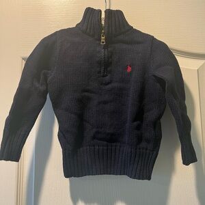 Polo by Ralph Lauren Navy Sweater with Red Logo